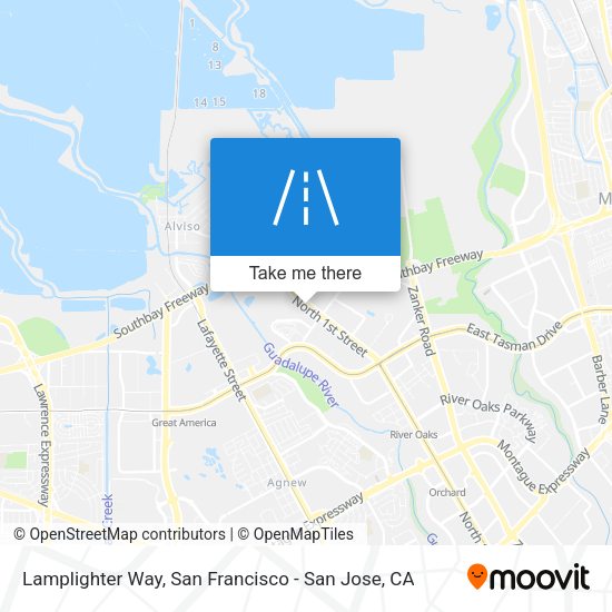 Mapa de Lamplighter Way