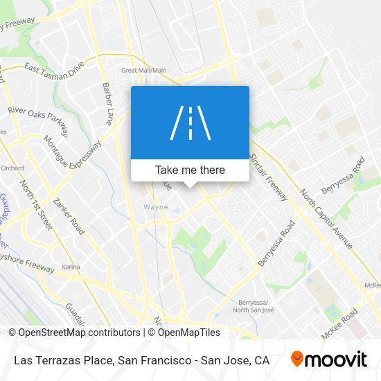 Las Terrazas Place map