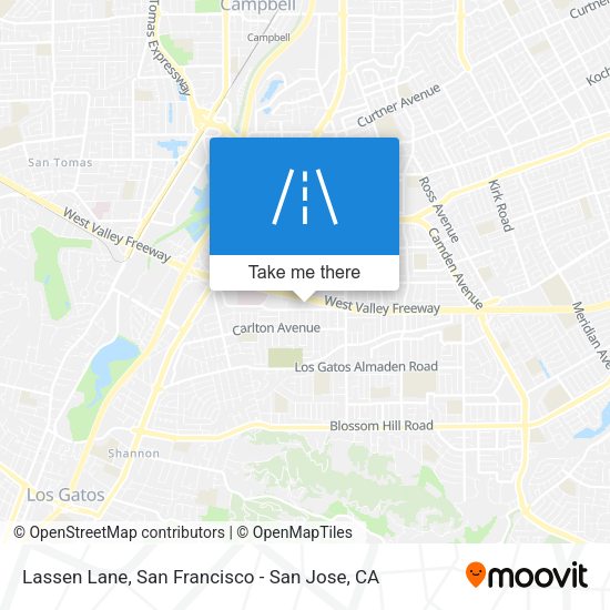 Mapa de Lassen Lane