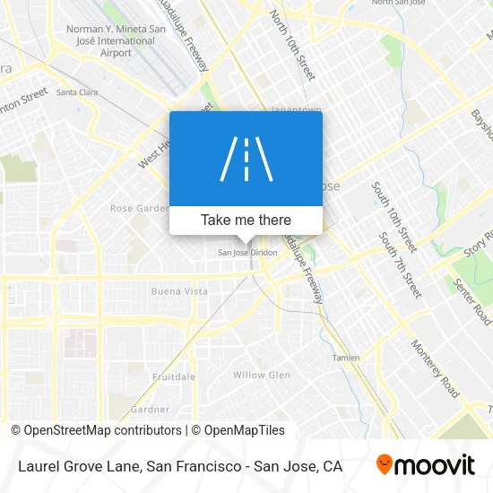 Laurel Grove Lane map