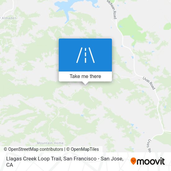 Llagas Creek Loop Trail map