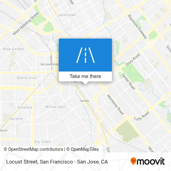 Locust Street map