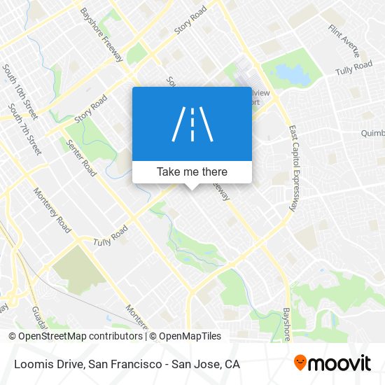 Loomis Drive map