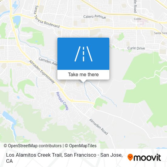 Los Alamitos Creek Trail map