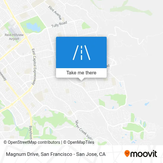 Magnum Drive map