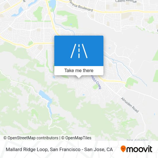 Mallard Ridge Loop map