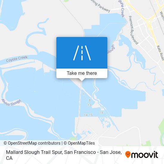 Mallard Slough Trail Spur map