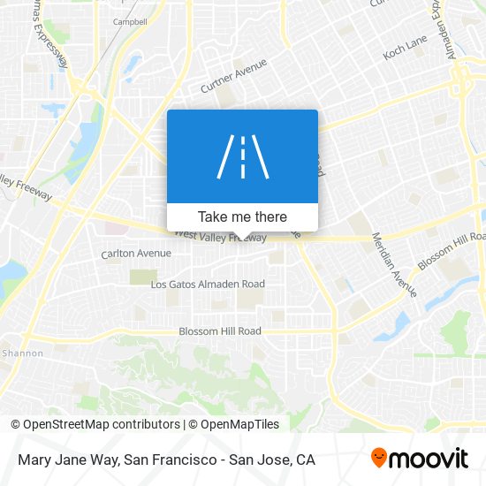 Mary Jane Way map