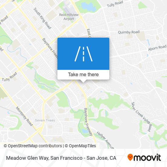 Meadow Glen Way map