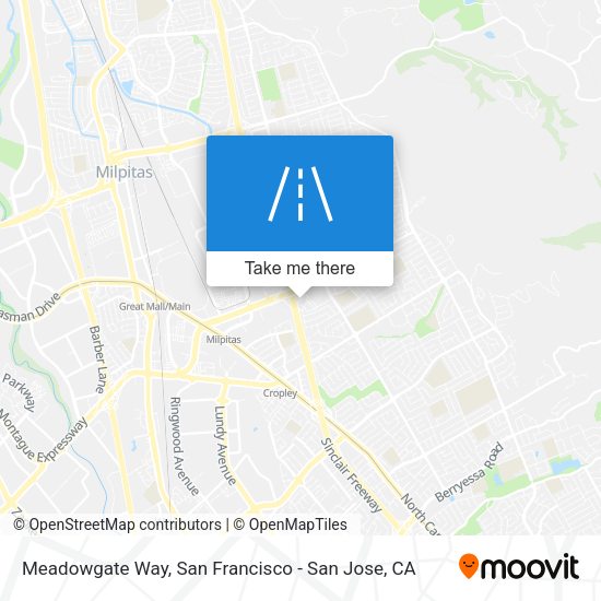 Mapa de Meadowgate Way