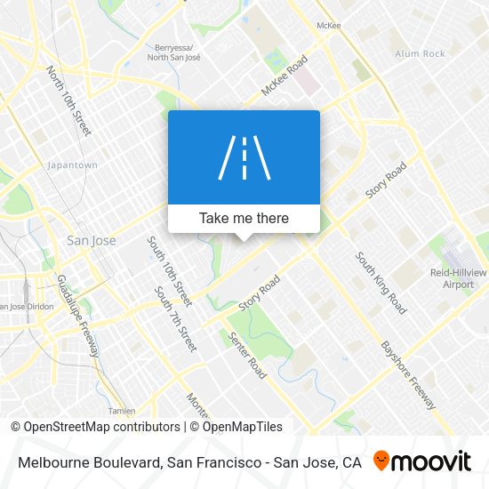 Mapa de Melbourne Boulevard