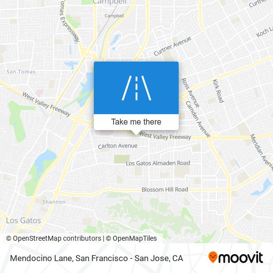 Mapa de Mendocino Lane