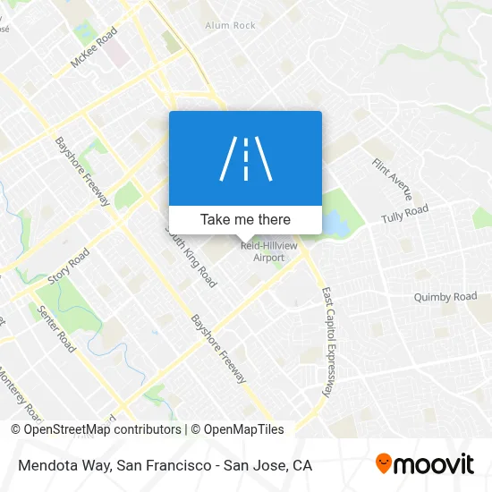 Mendota Way map