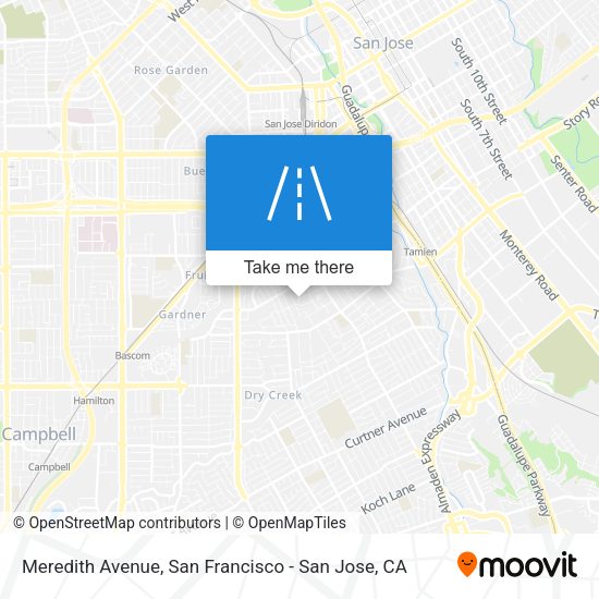 Mapa de Meredith Avenue