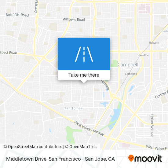 Middletown Drive map