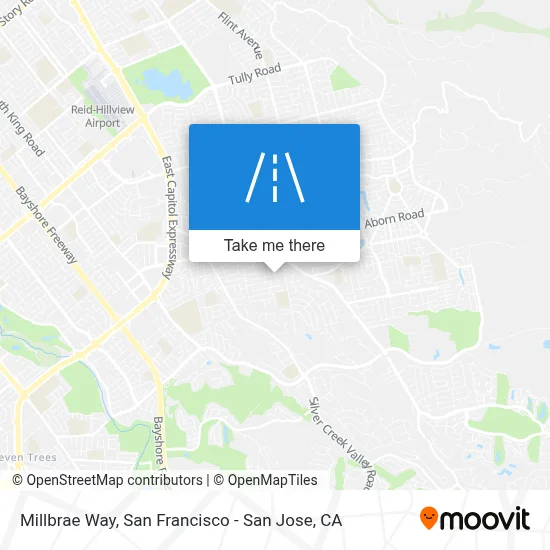 Millbrae Way map
