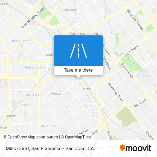 Mills Court map