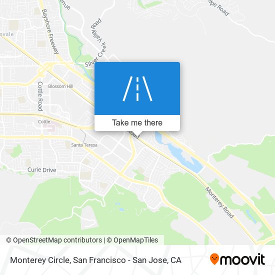 Monterey Circle map