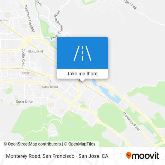 Monterey Road map