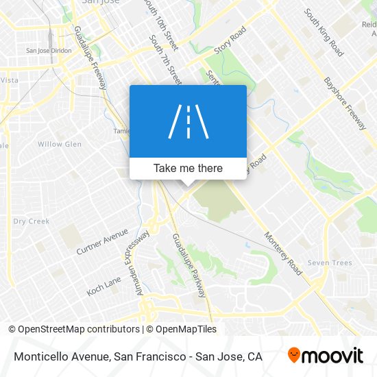 Mapa de Monticello Avenue