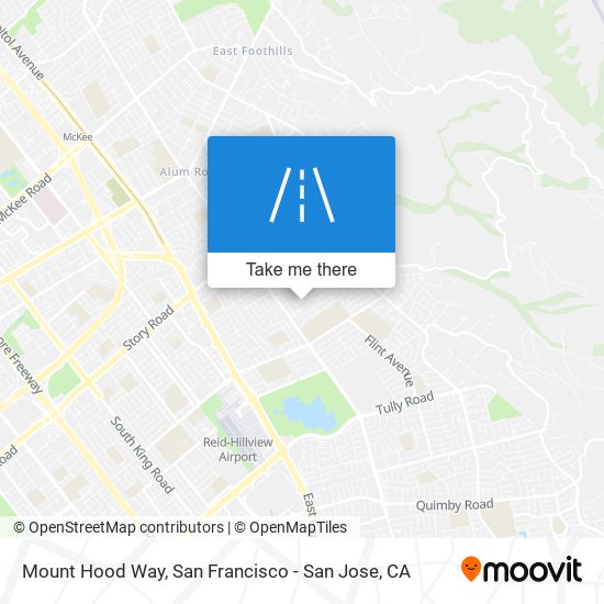 Mount Hood Way map