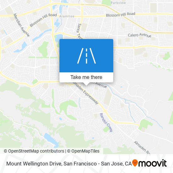 Mount Wellington Drive map