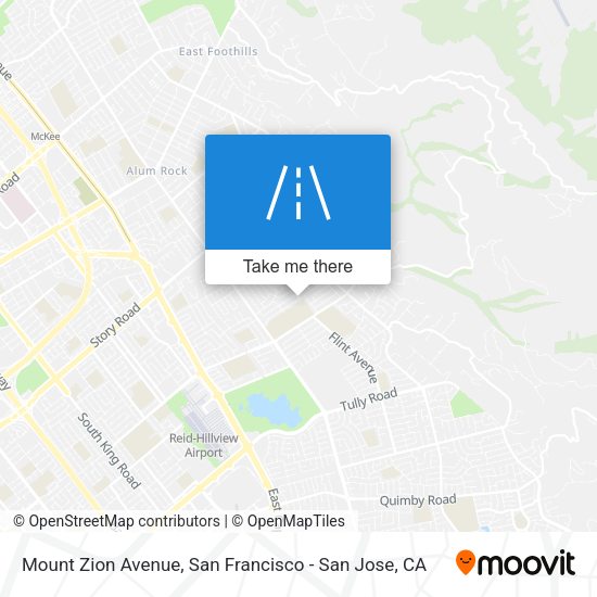 Mount Zion Avenue map