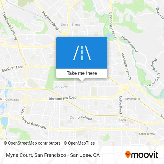 Myna Court map