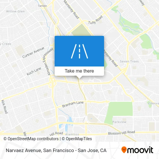 Narvaez Avenue map