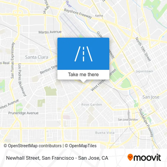 Newhall Street map