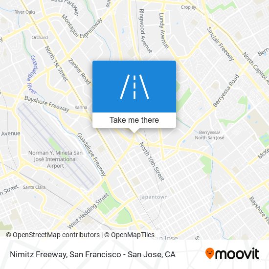 Nimitz Freeway map