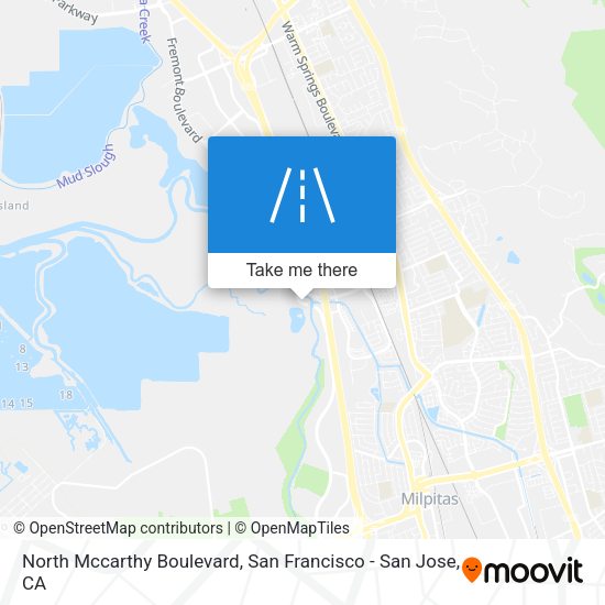 North Mccarthy Boulevard map