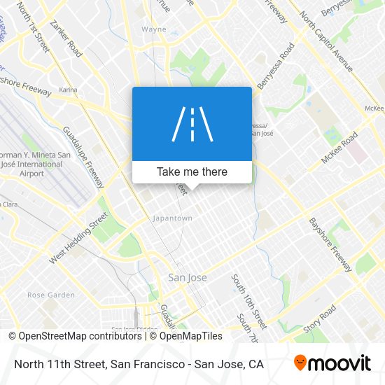 Mapa de North 11th Street