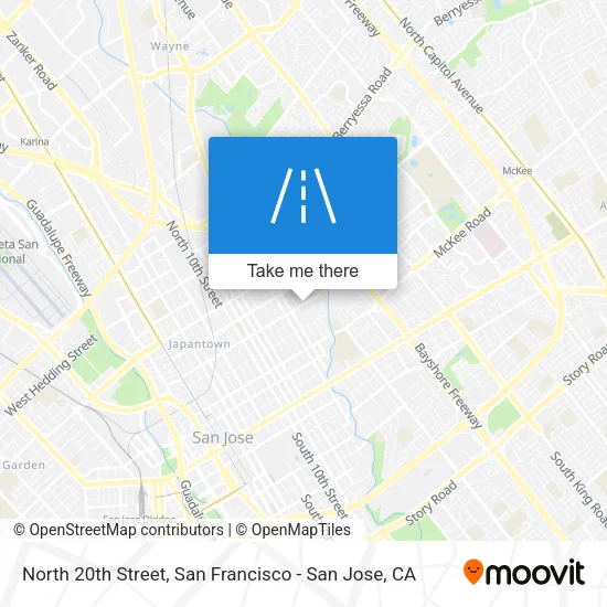 Mapa de North 20th Street