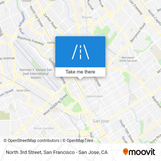 Mapa de North 3rd Street