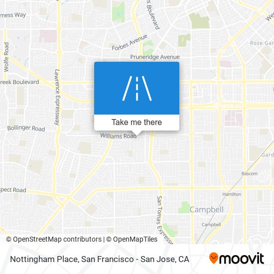 Mapa de Nottingham Place