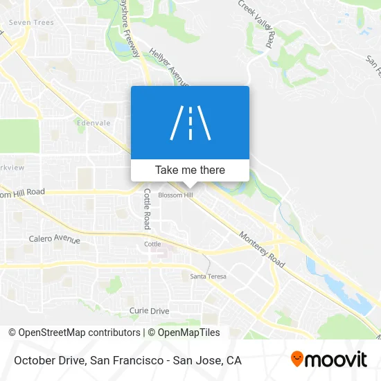 October Drive map