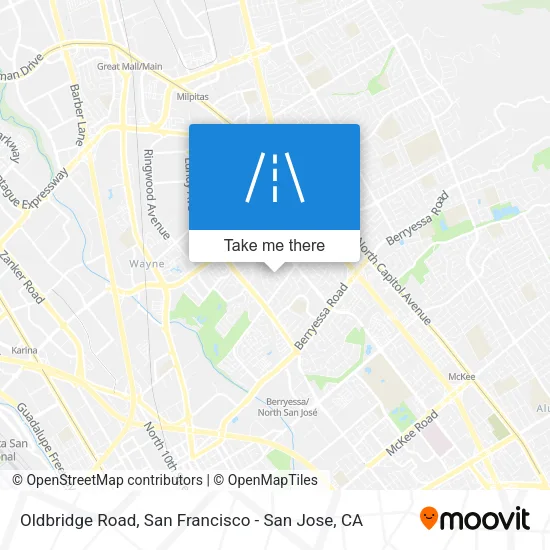 Oldbridge Road map