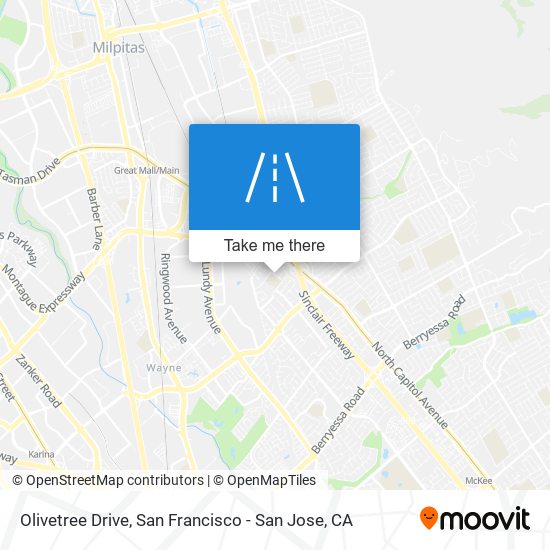 Olivetree Drive map