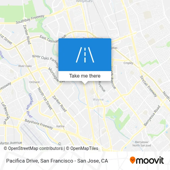 Pacifica Drive map