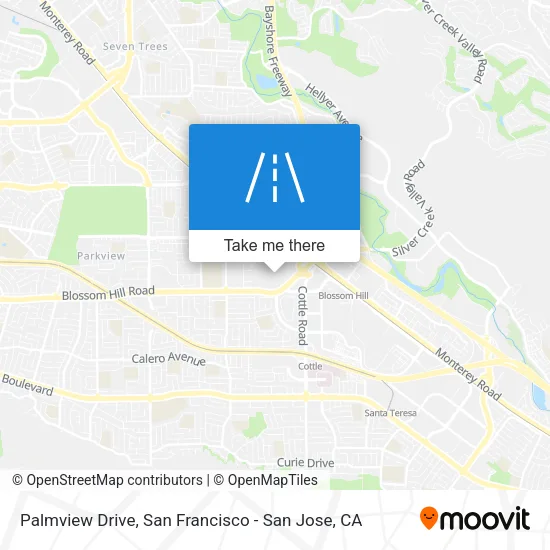 Palmview Drive map