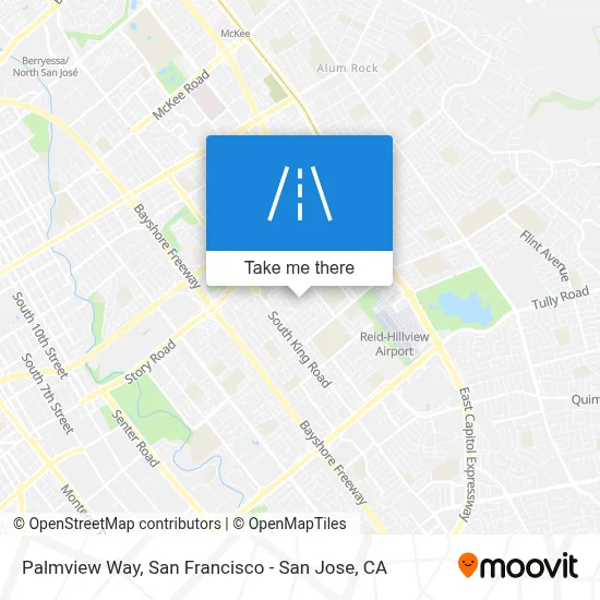 Palmview Way map
