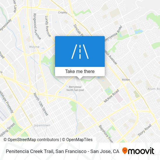 Penitencia Creek Trail map