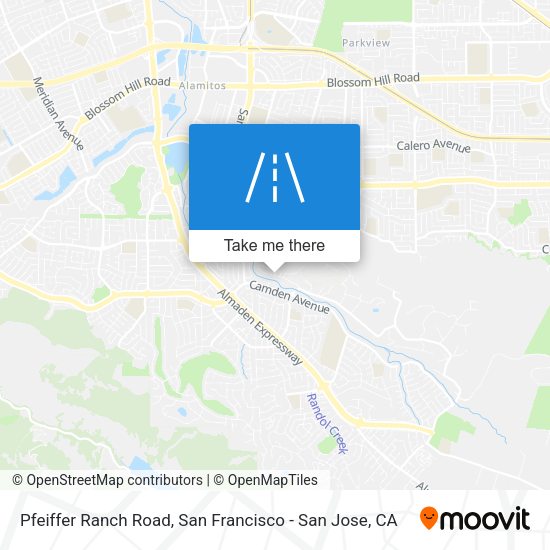 Mapa de Pfeiffer Ranch Road