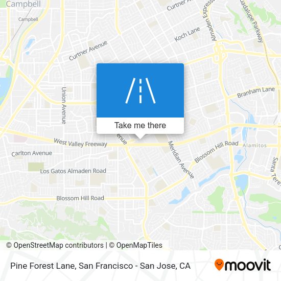 Mapa de Pine Forest Lane