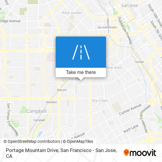 Portage Mountain Drive map