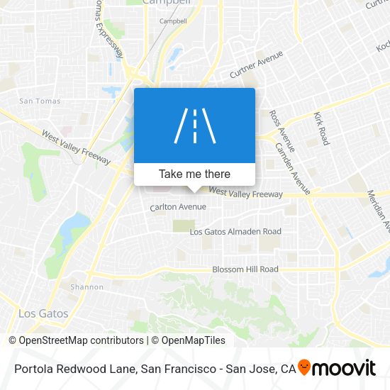 Portola Redwood Lane map