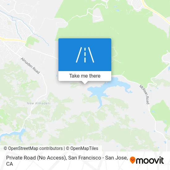 Private Road (No Access) map