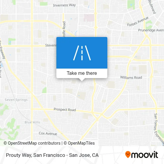 Prouty Way map