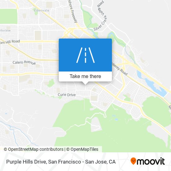Purple Hills Drive map